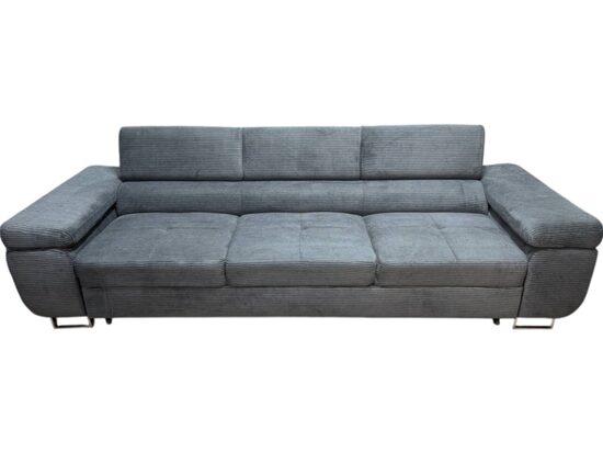 Sofa Imperio - Duża sofa z regulowanymi zagłówkami i funkcją spania